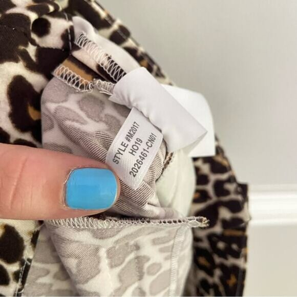 J. Crew Snowcat Leopard Print Slim Dress Pants Size 4 - Picture 5 of 5